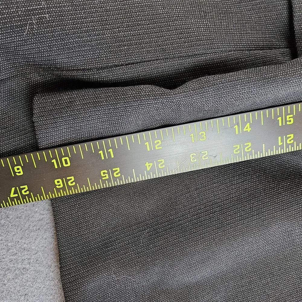 John Varvatos Mens Solid Black Blazer Size 48 R Sports Coat Jacket Big 100% Wool